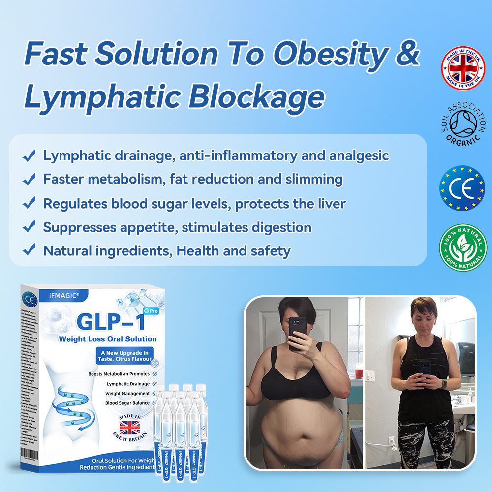 IFMAGIC® GLP-1 Pro Weight Loss Oral Solution👩⚕️One dose a day — see results in 7 days🔥Suitable for obesity, cardiovascular diseases, diabetes, sleep apnea, high cholesterol and blood lipids, joint problems, and various other conditions🌺