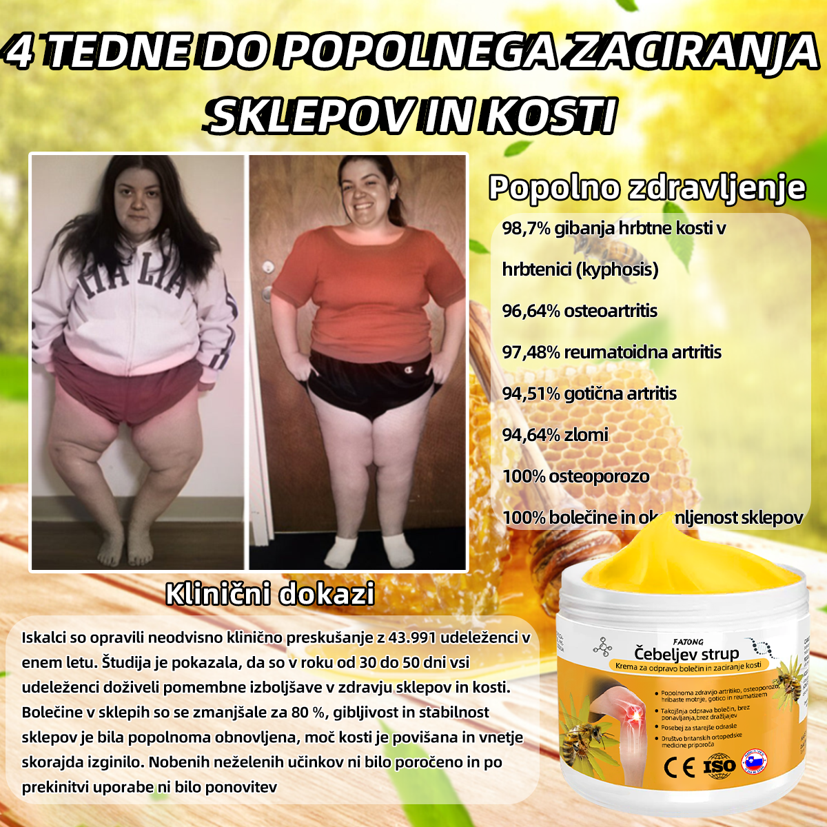 ๐ญ๐จ๐ป๐ถ๐ต๐ฎยฎ Bijeenjingi krem za obnovo kosti s pijinverliฤitvijo (Posebno za starejลกe z omejenimi moลพnostmi gibanja in predpisan od NVOC)๐ฏ