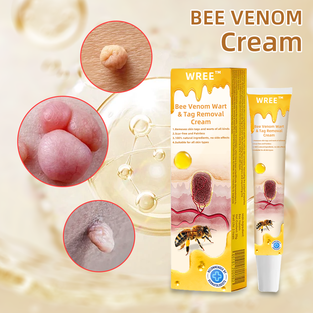 🐹WREE™ Bee Venom Wart & Tag Removal Cream(👨⚕Suitable for all skin types)🐝(🔥Last day promotion 60% off)