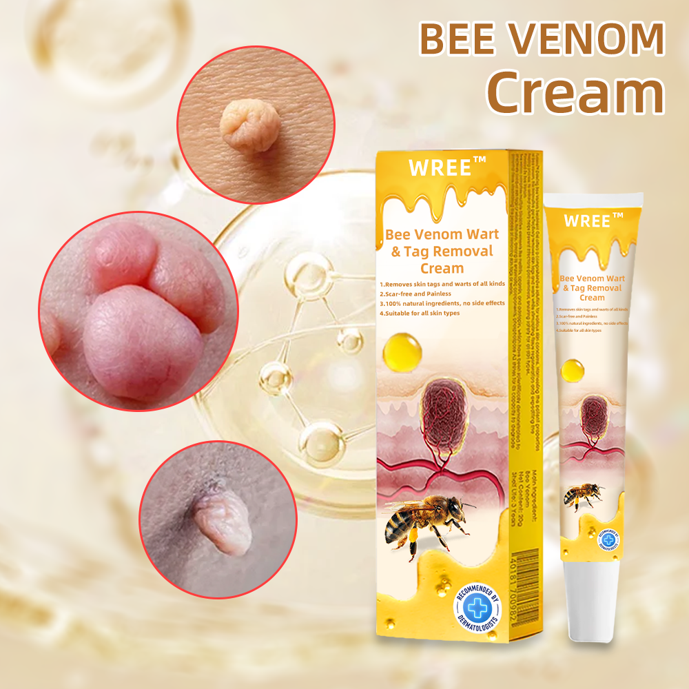 🐹WREE™ Bee Venom Wart & Tag Removal Cream(👨‍⚕Suitable for all skin types)🐝(🔥Last day promotion 60% off)